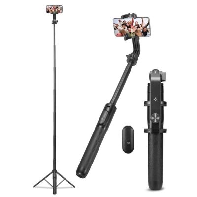 Spigen S560W Bluetooth-Selfie-Stick mit Stativ – Schwarz