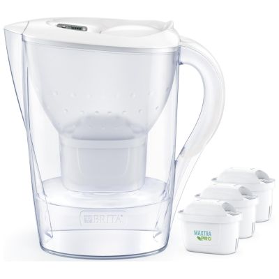 Brita Marella+3 Maxtra Pro PP Filterkanne (weiß; 2,4 l)