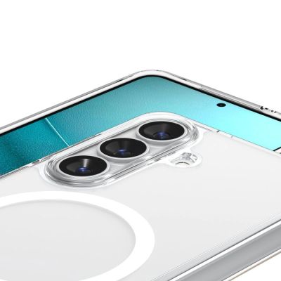 4. Spigen Ultra Hybrid Mag MagSafe Hülle für Samsung Galaxy S26 – Transparent und Weiß