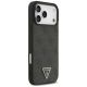 4. Guess Leather 4G Triangle Strass MagSafe Case für iPhone 17 Pro Max - Schwarz
