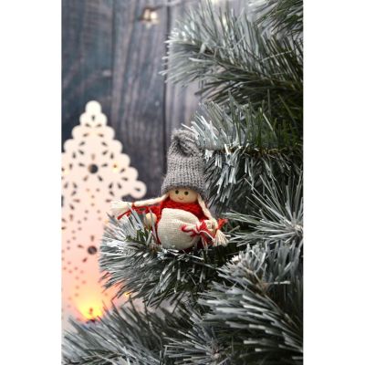 10. Dekorative Puppe mit Tasche, rotes Mädchen, 7,5 cm