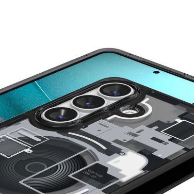 7. Spigen Ultra Hybrid Mag MagSafe Hülle für Samsung Galaxy S26 Zero One – Transparent Schwarz