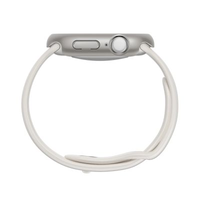 7. AmazingThing Minimalistische Schutzhülle für Apple Watch Series 11 46 mm – Silber