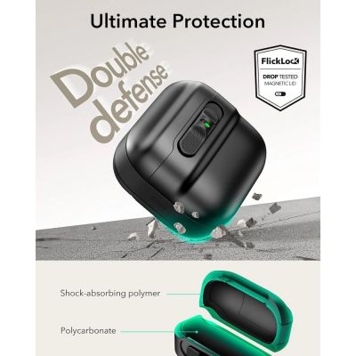 5. ESR Pulse Halolock Magsafe Hülle für AirPods 4 – Schwarz