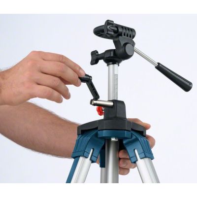 3. Bosch BT 250 Profi-Stativ-Laser-Nivelliergerät, 3 Beine, Blau/Weiß