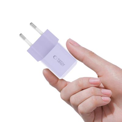 5. Tech-Protect NCM25 USB-C PD 25W Wandladegerät - Lila