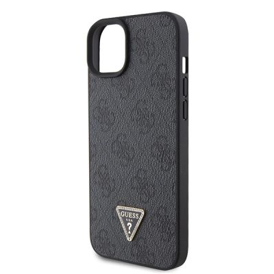 6. Guess GUHCP15MP4TDSCPK iPhone 15 Plus 6,7" schwarz/schwarzes Hardcase Crossbody 4G Metalllogo