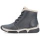 3. Damen-Ankle-Boots aus Leder, gefüttert, schwarz, Rieker 45946-00