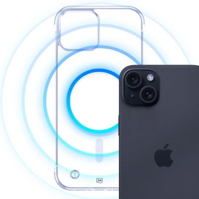 6. 3mk Just20g MagCase für iPhone 15 Plus - transparent