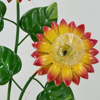 2. SOLARLAMPE SONNENBLUMEN IM GELBEN BLUMENTOPF