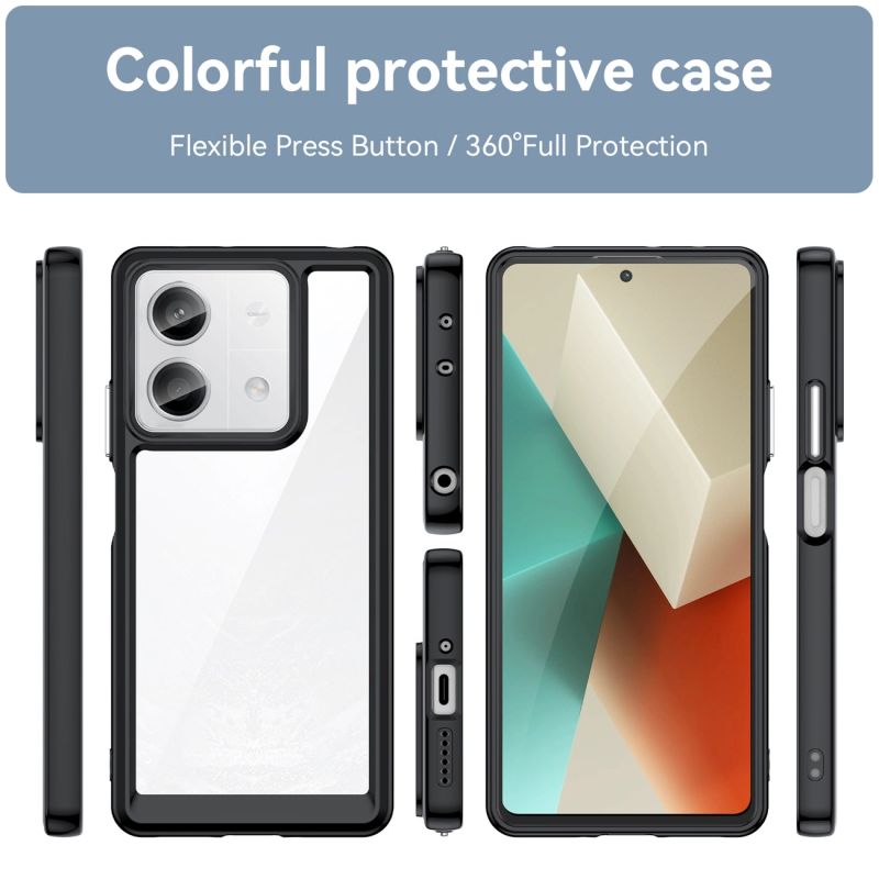 2. Outer Space Case mit Gelrahmen für Xiaomi Redmi Note 13 Pro – Schwarz