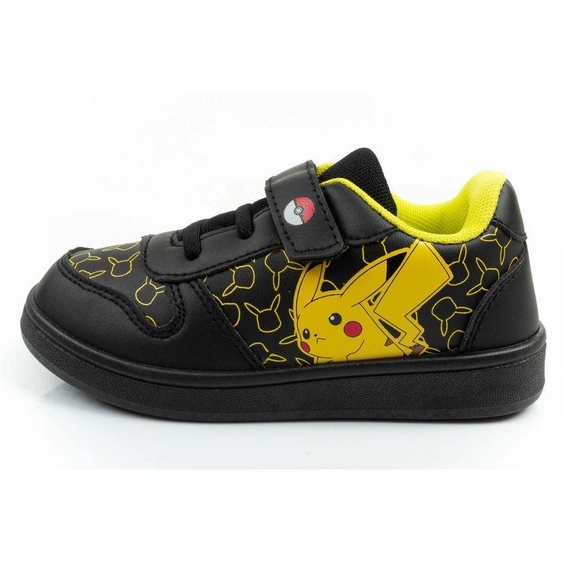 2. Leomil Kinder-Sportschuhe Pokémon-Sneaker, leicht, mit Klettverschluss, schwarz