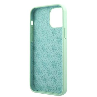 7. Guess Metal Logo Script Case für iPhone 12 Pro Max 6,7" - Grün