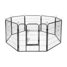 Modulares Hundegehege aus Stahl, Größe L, 8 Paneele 80x80 cm, REBEL ANIMALS