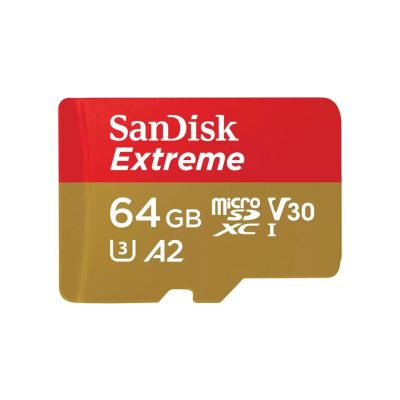 SanDisk EXTREME 64 GB 170/80 MB/s MicroSDXC-Speicherkarte A2 C10 V30 UHS-I U3