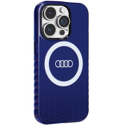 6. Audi IML Big Logo MagSafe Hülle für iPhone 14 Pro – blau