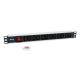 4. Equip 333318 PDU 12-fach Stromverteilereinheit 1HE Schwarz, Silber
