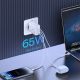 10. Baseus Cube Pro 65W GaN-Ladegerät 2x USB-C USB-A - Weiß