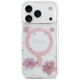 3. Guess Resin Flowers Glitter MagSafe Hülle für iPhone 17 Pro - Pink