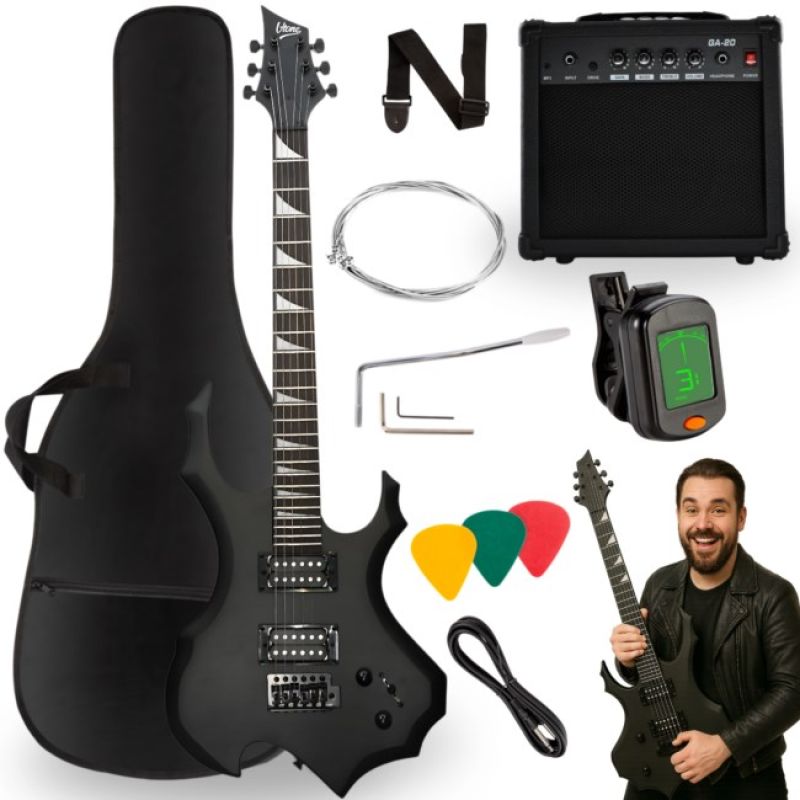 V-TONE EGS 39 MBK E-Gitarre 4/4 schwarz ma