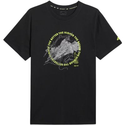 2. Herren-T-Shirt 4F M2822 Tiefschwarz 4FWSS26TTSHM2822 20S