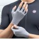 7. Rockbros Atmungsaktive Kurzfinger-Fahrradhandschuhe Größe: M - Grau