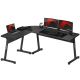 Huzaro Hero 6.0 Schwarzer Gaming-Schreibtisch