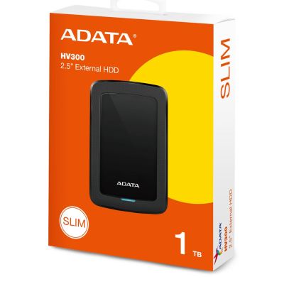 13. Externe Festplatte ADATA HV300 (1 TB; 2,5"; USB 3.2; Schwarz)