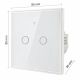 13. QOLTEC LICHT-EIN/AUS-SCHALTER | 2-KANAL-TOUCH-BEDIENUNG | WLAN | TIMER | TUYA | WEISS