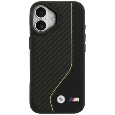 3. BMW M Carbon Line & Logo MagSafe Hülle für iPhone 17 - Gelb