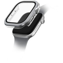 Uniq Voute Panzerglas-Gehäuse für Apple Watch 10 42 mm – Silber