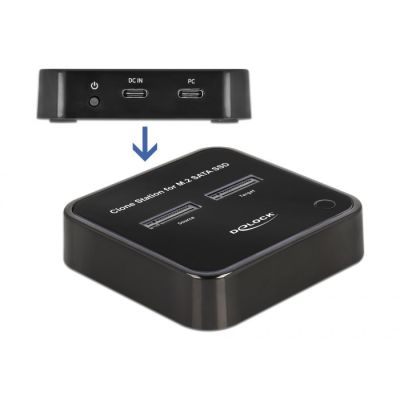 3. DeLOCK M.2 Dockingstation für 2 x M.2 SATA SSDs mit Klonfunktion