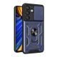 Hybrid Armor Camshield mit Ständer und Kameraabdeckung für Samsung Galaxy S25 Edge - Blau