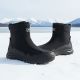 8. Schwarze, wasserdichte Herren-Schneestiefel DK