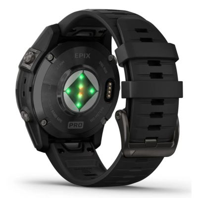 25. Garmin EPIX PRO g2 47 mm Schiefergrau Schwarz / Schwarzes Band Sportuhr