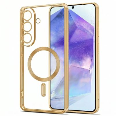 2. Tech-Protect MagFlex MagSafe Hülle für Samsung Galaxy A27 5G – Transparentes Gold