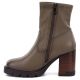 8. Damen-Ankle-Boots in Khaki mit Blockabsatz, Modell Potocki 12419
