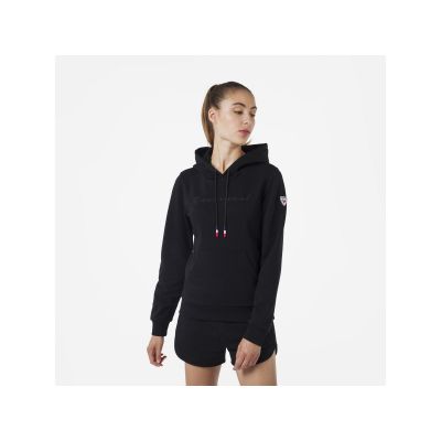 7. Rossignol W Logo Sweat Hood Fl schwarz