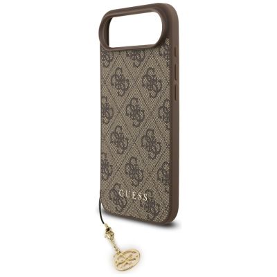 5. Guess 4G Charms Collection MagSafe Hülle für iPhone Air – braun