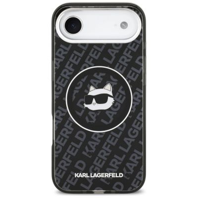 3. Karl Lagerfeld IML Choupette Head Logo MagSafe iPhone Air Hülle - Schwarz