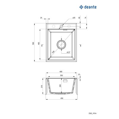 2. Deante Eridan ZQES104 Granitspüle