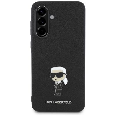 2. Karl Lagerfeld Fixed Glitter Ikonik Logo Metal Pin Case für Samsung Galaxy A36 - Schwarz