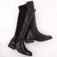 30. Damen-Lederstiefel im Offiziersstil, gefüttert, schwarz Rieker Z9564-00