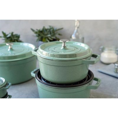 2. STAUB 40508-706-0 runder gusseiserner Topf - 5,2 l mint