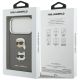 8. Karl Lagerfeld FW Grained Karl & Choupette Heads Pins & Logo iPhone 17 Pro Hülle - Grau
