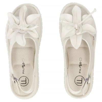 5. Beige Leder-Keilsandalen für Damen, Modell Filippo DS6965