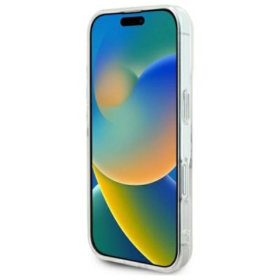 5. Guess IML Herzhülle für iPhone 16 - Transparent