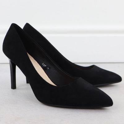 5. Schwarze Wildleder-Stiletto-Pumps von Sergio Leone 1339