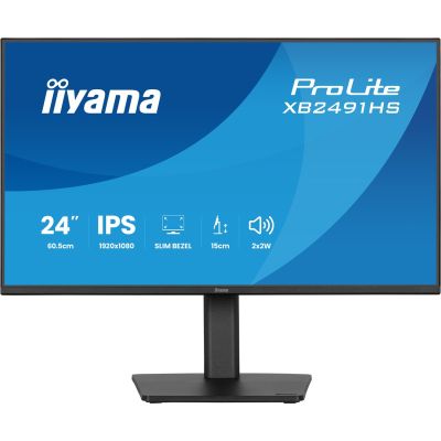 3. iiyama ProLite XB2491HS-B1 Computermonitor 60,5 cm (23,8") 1920 x 1080 px Full HD LCD Schwarz