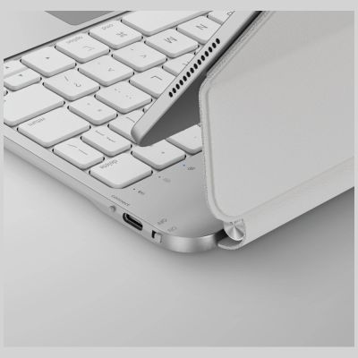 5. Uniq Venno Pro Magnetische Smart-Hülle mit Tastatur für iPad Air 10,9" (2020/2022) / Pro 11" (2021/2022) / Air 11" (2024/2025/2026) – Weiß